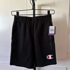 Champion Boys Black Athletic Shorts Sz Medium NWT